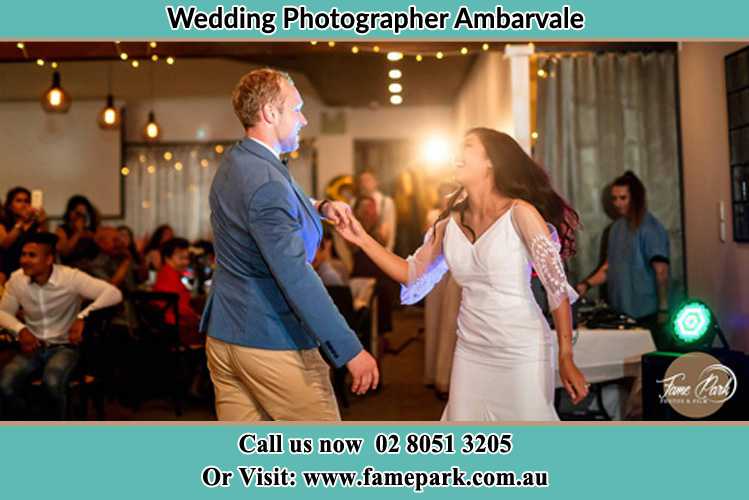 Photo of the Groom and the Bride dancing on the dance floor Ambarvale NSW 2560