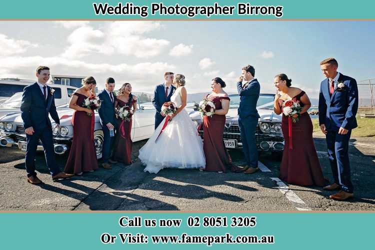 Photo of the Groom and the Bride with the entourage Birrong NSW 2143