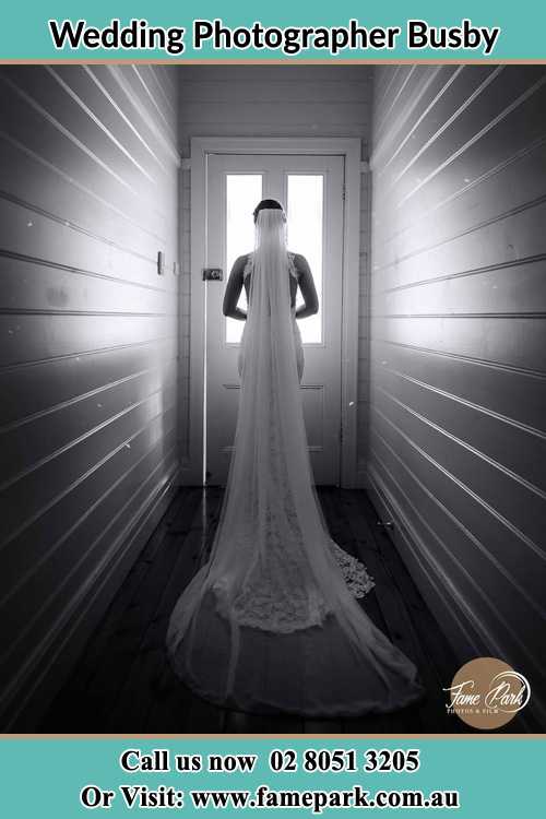 Photo of the Bride going out the door Busby NSW 2168