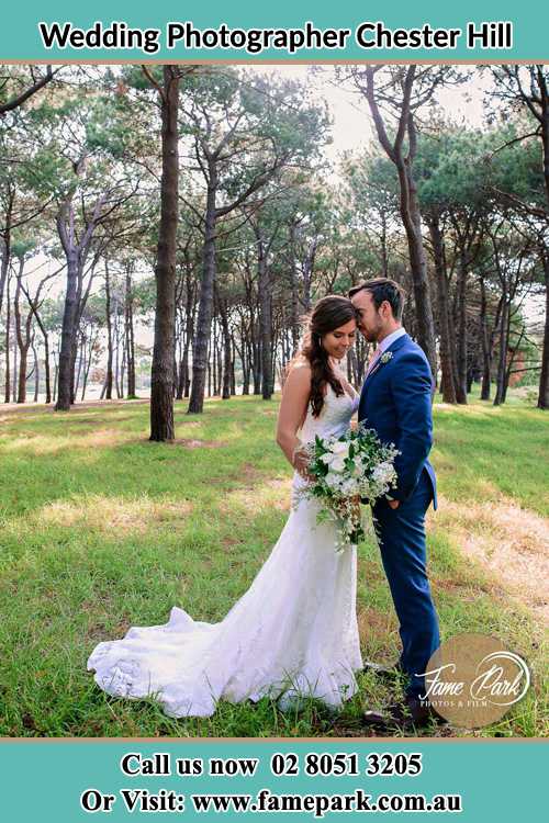 Photo of the Bride and the Groom at the yard Chester Hill NSW 2162