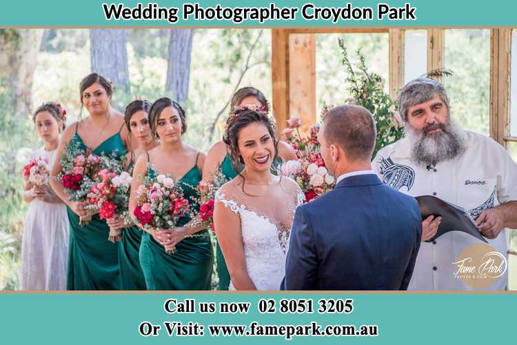 Photo of the Bride and the Groom at the matrimony Croydon Park NSW 2133