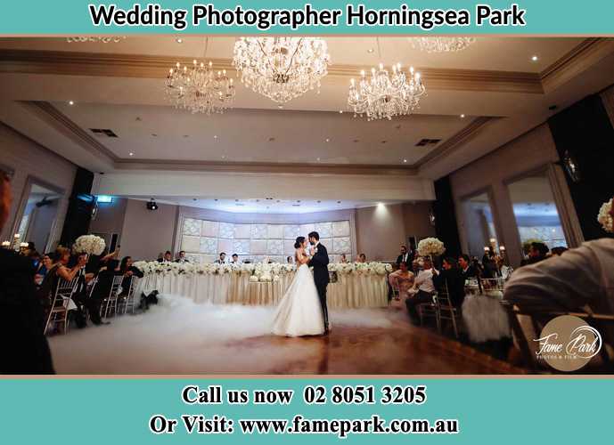 Photo of the Bride and the Groom dancing on the dance floor Horningsea Park NSW 2171