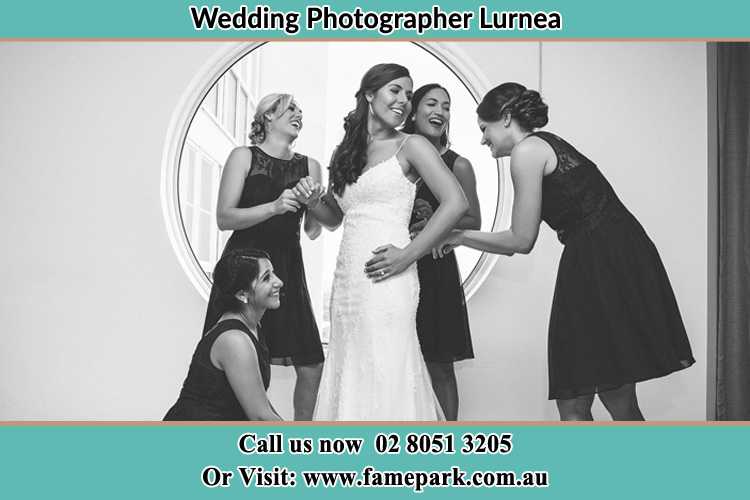 Photo of the Bride and the bridesmaids near the window Lurnea NSW 2170