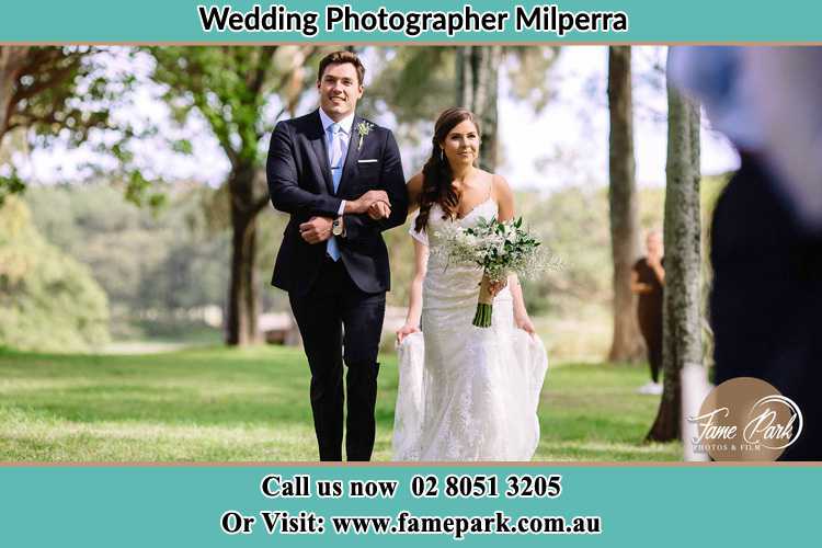 Photo of the Groom and the Bride walking Milperra NSW 2214