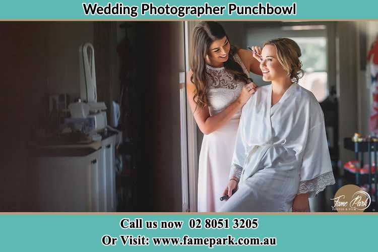 Photo of the Bride having make up Punchbowl NSW 2196