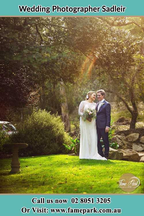 Photo of the Bride and the Groom at the yard Sadleir NSW 2168